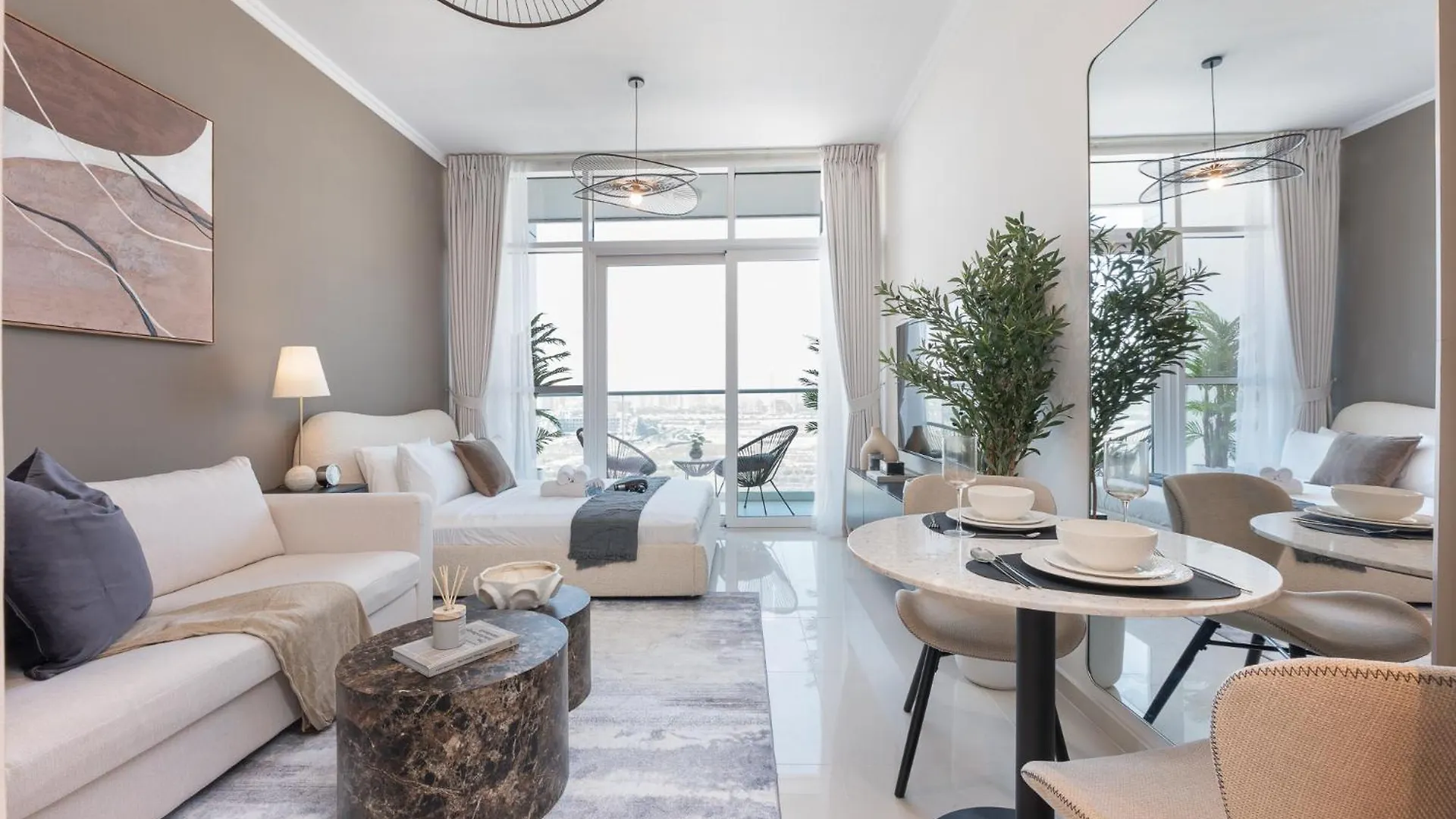 Spacious 1-Bedroom Apartment At Carson C In Damac Hills With Peaceful Vibes Dubai