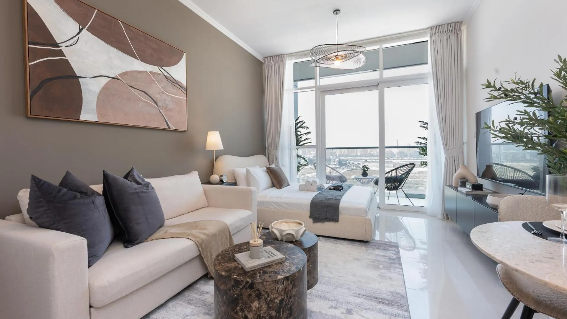 Spacious 1-Bedroom Apartment At Carson C In Damac Hills With Peaceful Vibes Dubai United Arab Emirates