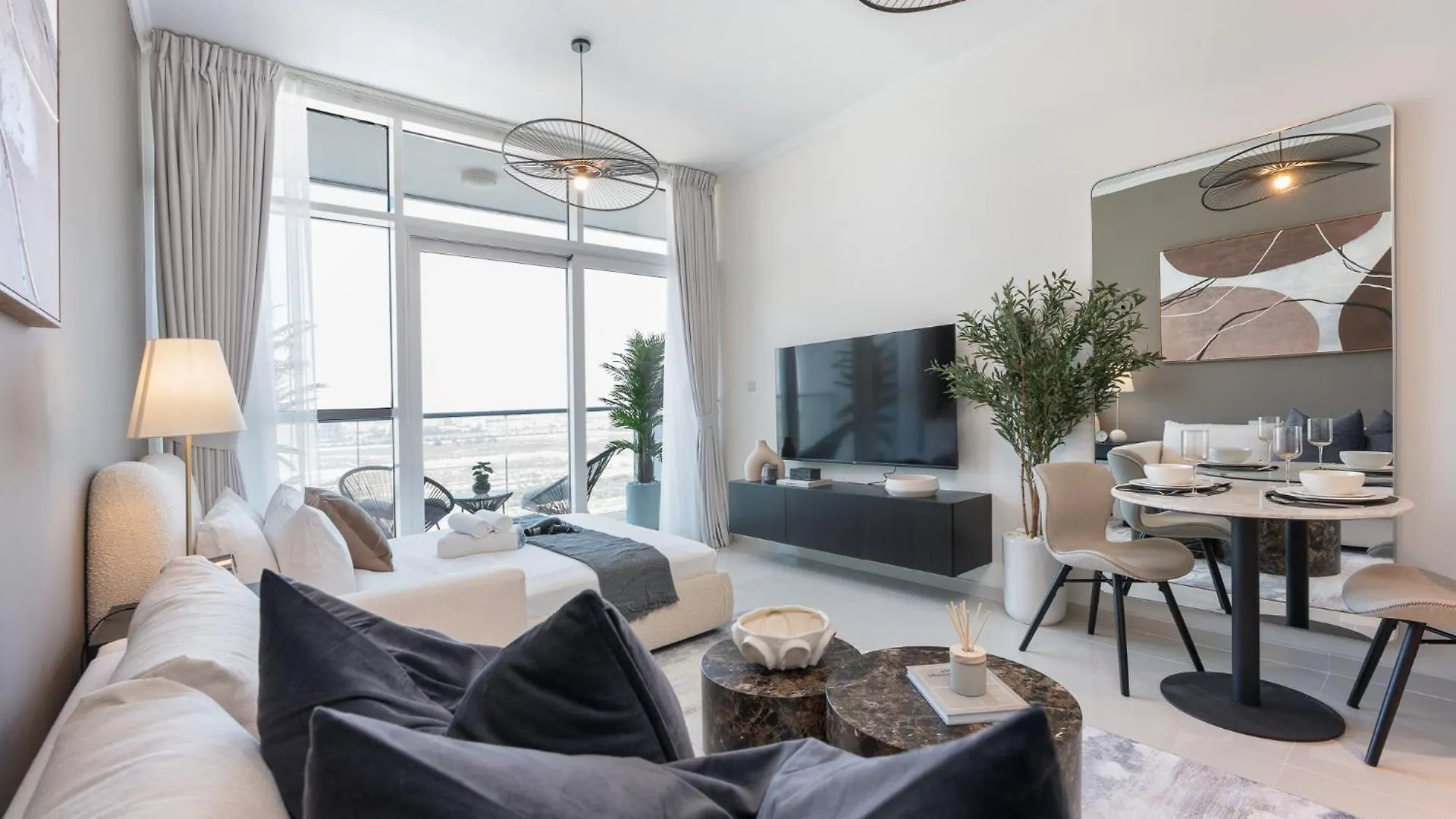Spacious 1-Bedroom Apartment At Carson C In Damac Hills With Peaceful Vibes Dubai United Arab Emirates
